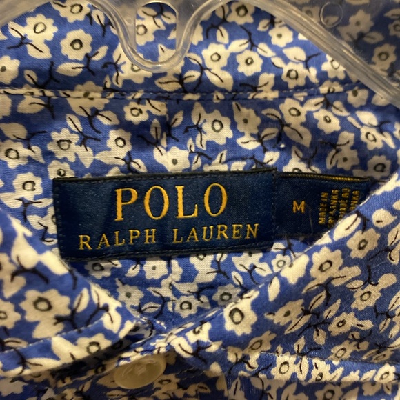 Polo Ralph Lauren Floral Button Up Shirt Medium - Picture 2 of 6